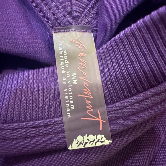 NWOT Free People Movement Hot Shot Romper Purple Size Medium - Picture 4 of 4